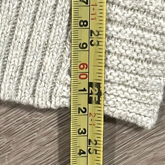 Tom’s at Target Women’s Sweater Small Grey & Shimmer Cotton & Wool Contemporary - Picture 12 of 13